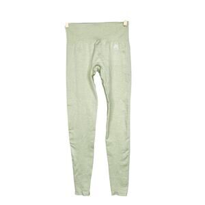 Gymshark XSmall XS Seamless Marled Leggings Light Green Workout Womens Fitted